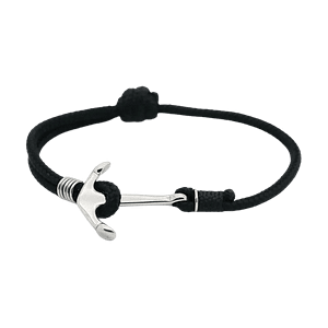 idees-et-saveurs-Bracelet-ancre-homme-minimaliste-Korn-Noir-monzemare