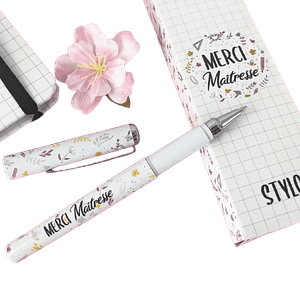 concept-store-idees-et-saveurs-Stylo___Merci_maîtresse_____Cadeau_maîtresse_-_Collection_florale