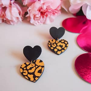 concept-store-idees-et-saveurs-Boucles d'oreilles Coeur Power Léopard - MANALI