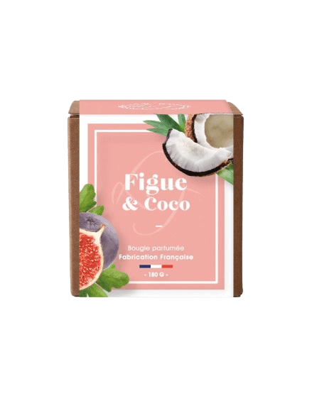 Bougie 180 grs – Figue et coco – Les lumières du temps