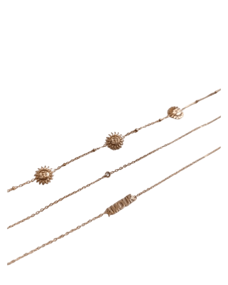 Bracelet mini strass doré – Image 2
