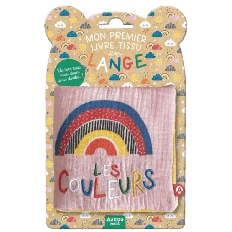 Mon premier livre tissu en lange - les couleurs - Auzou