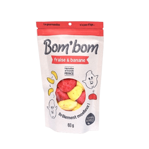 Bonbons Fraise Banane « Bom'bom » - les petits bonheurs