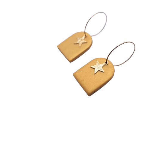Boucles d'oreilles en Acier Plaqué Or 18k - or