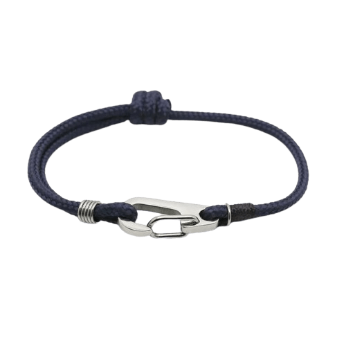 Bracelet montagne minimaliste Ubaye - Bleu marine - Monzémaré