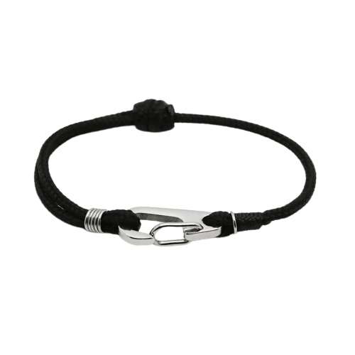 Bracelet escalade homme minimaliste Ubaye - Noir - Monzémaré