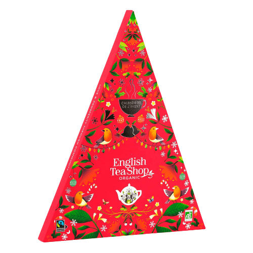 Calendrier de l’Avent triangle rouge 25 sachets bio - English tea shop – Image 3