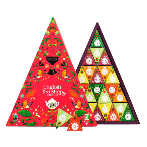 Calendrier de l’Avent triangle rouge 25 sachets bio - English tea shop