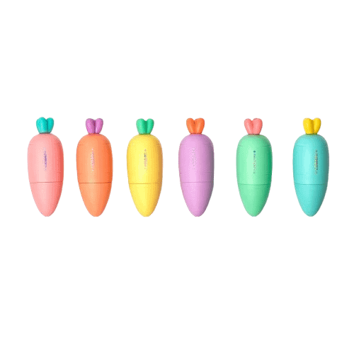 Set de 6 Mini Surligneurs - Carotte Team - Legami – Image 2