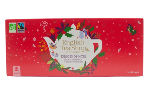 Coffret Délices Noël Rouge Bio - 24 sachets - English Tea Shop