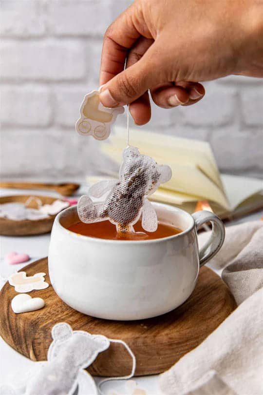 5 Sachets de thé bio forme ourson - thé vert jasmin - tea heritage