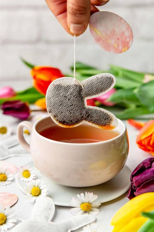 5 Sachets de thé bio forme lapin - rooibos coco amande - tea heritage – Image 2