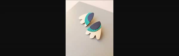 Clous boucles d'oreilles - Marcello Flower Power coloris paradis - Rose bouchon – Image 2