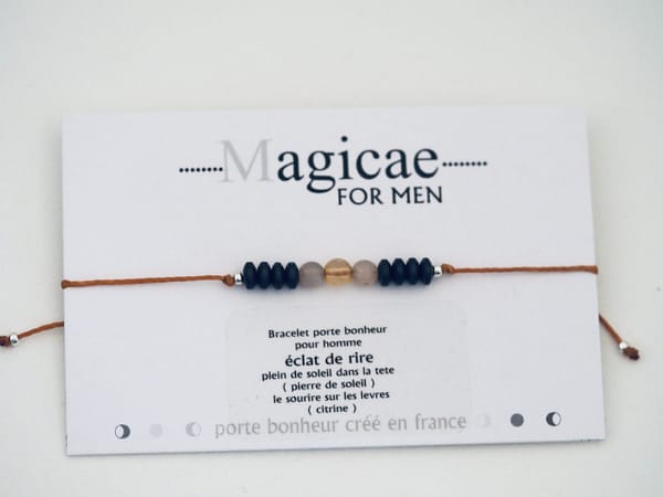 Bracelet porte bonheur homme - éclat de rire  - Magicae – Image 2