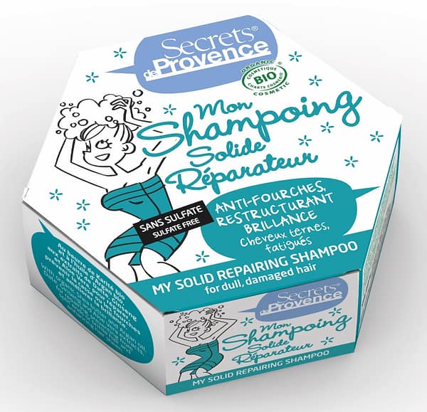 Shampooing bio solide réparateurs - Secrets de Provence bio