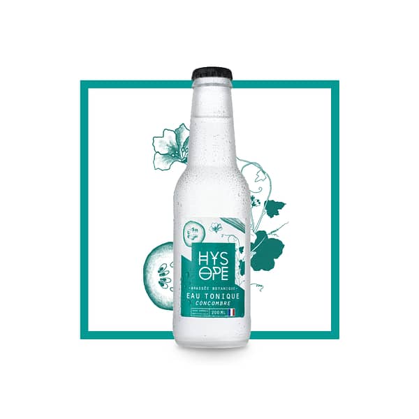 Eau tonique bio concombre - 20cl - Hysope