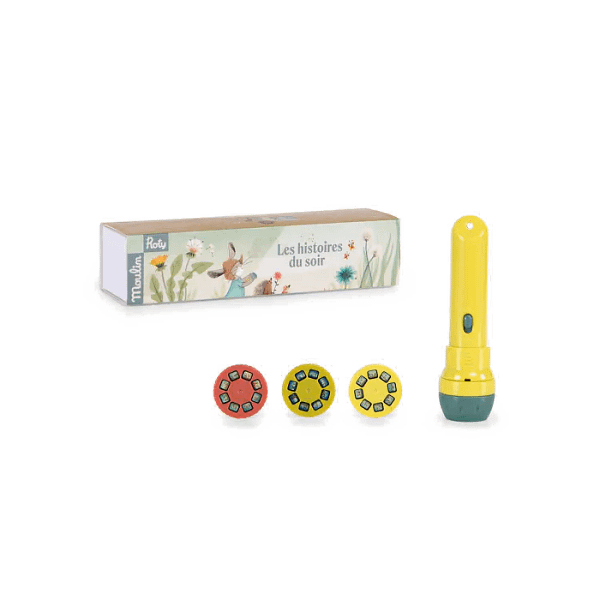 Lampe histoire du soir - Trois petits lapins - Moulin Roty