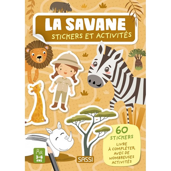 La savane - Stickers et activités - Sassi