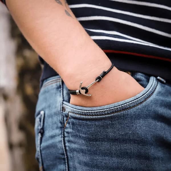 Bracelet mer minimaliste - Korn - Bleu marine - Monzémaré – Image 2