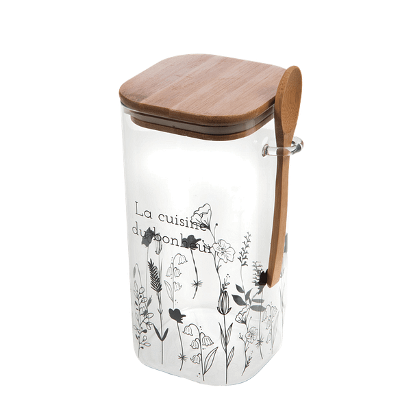 Bonbonnière avec cuillère Florie - grand modèle