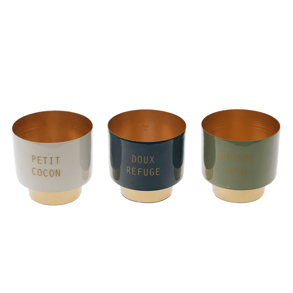Cache pot zen - 3 assortiments