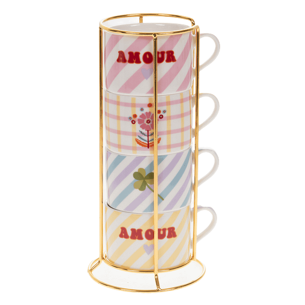 Coffret 4 tasses candy