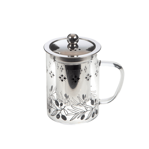 Tea for one en verre - tasse à thé en verre avec inufuseur