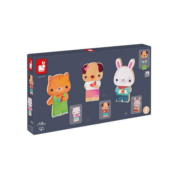 Funny Magnets en bois - Animaux De Compagnie - Janod