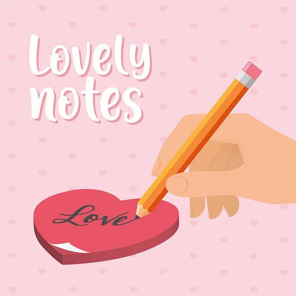 Bloc-Notes Adhésif cœur - Lovely Notes - Legami – Image 3