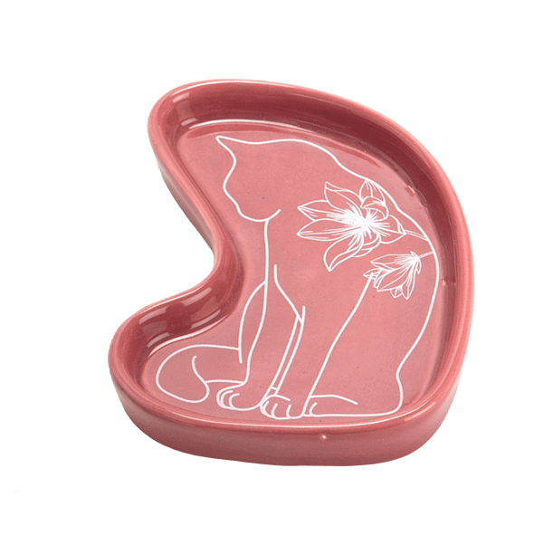 Coupelle chat - vide poche - blanc ou rose – Image 3