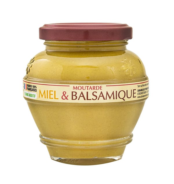 Moutarde au Miel et Balsamique - 200g - Domaine Terres rouges