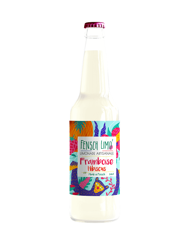 Limonade framboise hibiscus - 33 cl - Fensch limo'