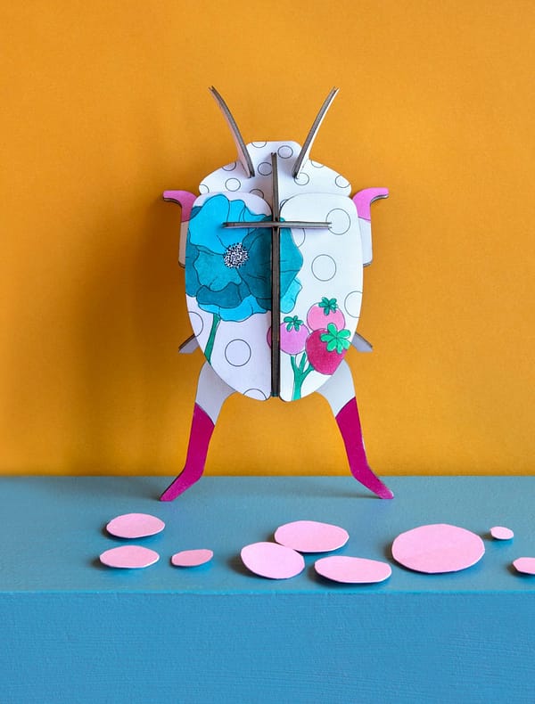 Kit DIY coccinelle à colorier - Studio roof – Image 2